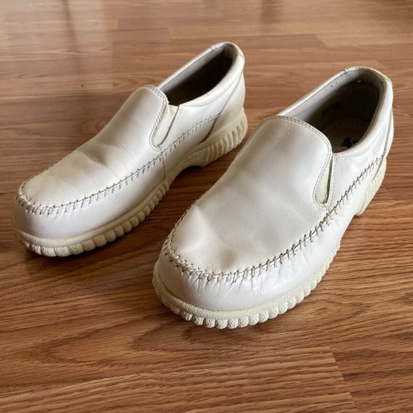 Spring Step Women Shoes White Leather Upper Slip On Sneaker Size 10 - Picture 2 of 12